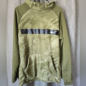Nike Dri Fit Realtree Hoodie Mens L Green Camo